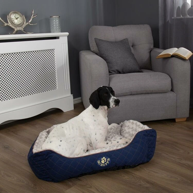 Scruffs® Wilton Box Dog Bed - Blue 4 Scruffs® Wilton Box Dog Bed - Blue - Image 2