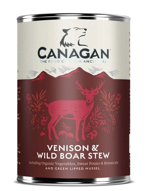 6 X 400g Canagan Venison & Wild Boar Stew Wet Dog Food 3 6 X 400g Canagan Venison & Wild Boar Stew Wet Dog Food