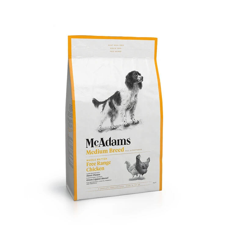 McAdams Free Range Chicken Medium Breed Dry Dog Food 4 McAdams Free Range Chicken Medium Breed Dry Dog Food - Image 2