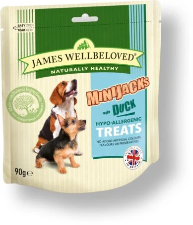 James Wellbeloved Dog Minijacks Treats Duck 3 James Wellbeloved Dog Minijacks Treats Duck