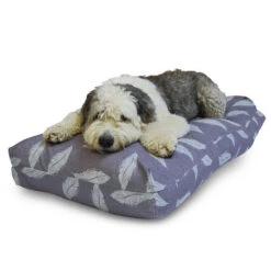 Danish Design Retreat Eco-Wellness Feather Grey/Duck Egg Memory Foam Dog Bed