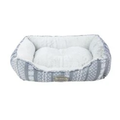 Scruffs® Santa Paws Box Bed - Grey