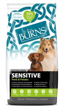 Burns Sensitive Pork And Potato Adult & Senior Dog Food -Danish Design || Scruffs || Great&Small Sales Sensitive Pork 12kg