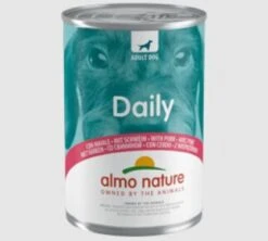 24 X Almo Nature Daily With Pork Wet Dog Food 400g