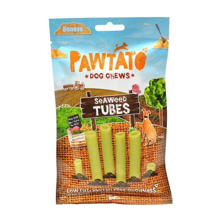 Benevo Pawtato Seaweed Tubes Chews 3 Benevo Pawtato Seaweed Tubes Chews