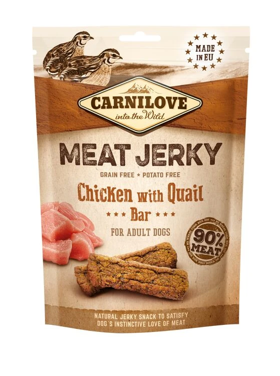 Carnilove Jerky Chicken With Quail Bar 3 Carnilove Jerky Chicken With Quail Bar
