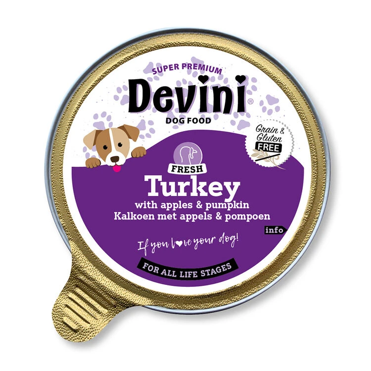 Devini Turkey With Apples & Pumpkin Wet Dog Food 3 Devini Turkey With Apples & Pumpkin Wet Dog Food