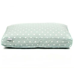 Lords & Labradors Dog Cushion In Duck Egg Spot