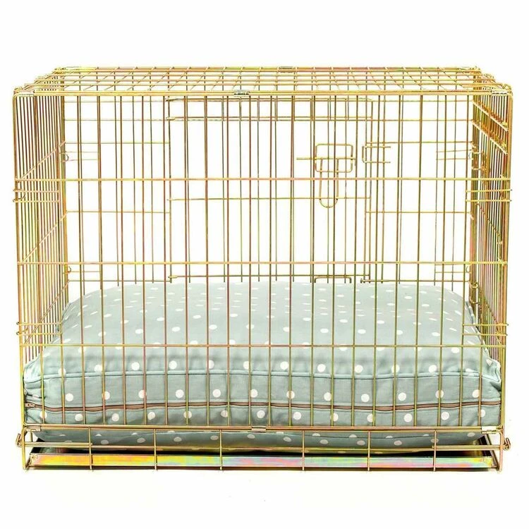 Lords & Labradors Dog Cushion In Duck Egg Spot 6 Lords & Labradors Dog Cushion In Duck Egg Spot - Image 4