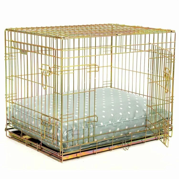 Lords & Labradors Dog Cushion In Duck Egg Spot 4 Lords & Labradors Dog Cushion In Duck Egg Spot - Image 2