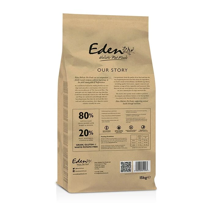 Eden 80/20 Country Cuisine Working And Sporting Dog Medium Kibble 4 Eden 80/20 Country Cuisine Working And Sporting Dog Medium Kibble - Image 2