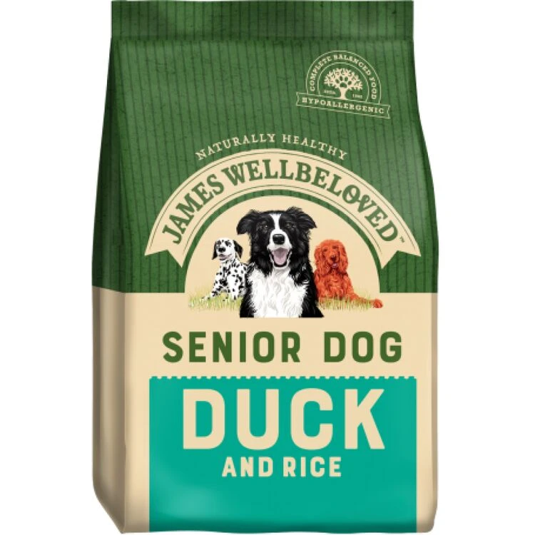 James Wellbeloved Duck & Rice Senior Dry Dog Food 3 James Wellbeloved Duck & Rice Senior Dry Dog Food