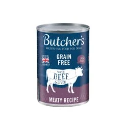 12 X 400g Butcher's Meaty Recipe Beef And Liver Dog Food