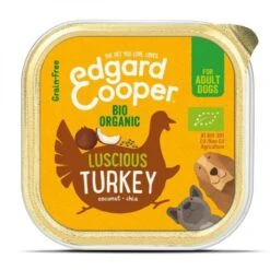 17 X Edgard & Cooper Dog Wet Cup Organic Turkey 100g