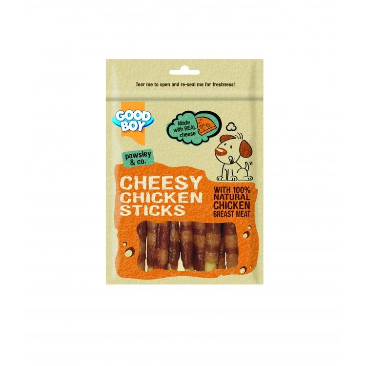 Good Boy Pawsley & Co Cheesy Chicken Sticks Dog Treats 3 Good Boy Pawsley & Co Cheesy Chicken Sticks Dog Treats