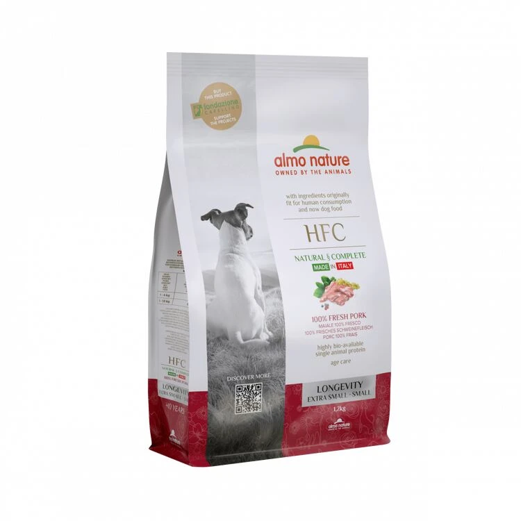 Almo Nature HFC Longevity Fresh Pork Extra Small To Small Dry Dog Food 1.2kg 3 Almo Nature HFC Longevity Fresh Pork Extra Small To Small Dry Dog Food 1.2kg