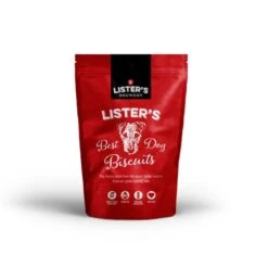 10 X Lister's Brewery Best Dog Biscuits 100g