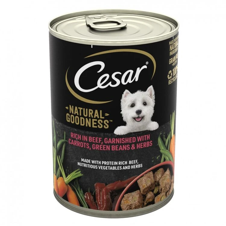 6 X Cesar Can Natural Goodness Beef In Loaf Dog Food 400g 3 6 X Cesar Can Natural Goodness Beef In Loaf Dog Food 400g