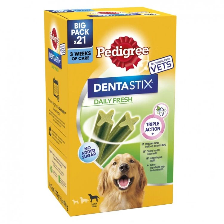 Pedigree Dentastix Fresh Daily Large Dog Dental Treats 3 Pedigree Dentastix Fresh Daily Large Dog Dental Treats