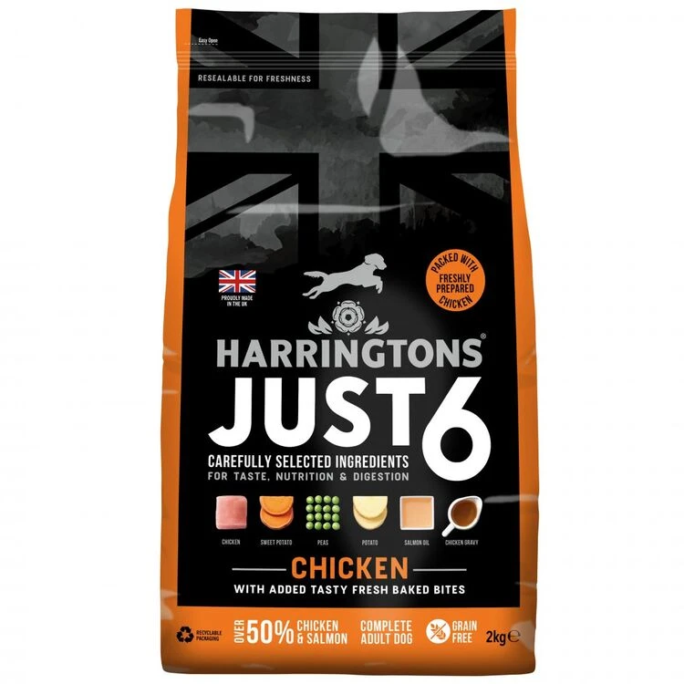 Harringtons Just 6 Chicken Dry Dog Food 3 Harringtons Just 6 Chicken Dry Dog Food