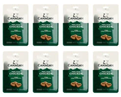 8 X 150g Canagan Free Run Chicken Biscuit Bakes Dog Treats