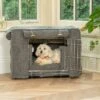 Lords & Labradors Dog Crate Set In Granite Boucle 1 Lords & Labradors Dog Crate Set In Granite Boucle -Danish Design || Scruffs || Great&Small Sales granite crate set silver 2