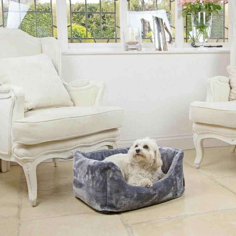 Great&Small Snuggle & Snooze Lounge Dog Bed Grey 4 Great&Small Snuggle & Snooze Lounge Dog Bed Grey - Image 2