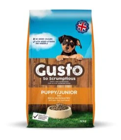 Gusto Complete Puppy/Junior With Poultry Working Dog Food - 12kg