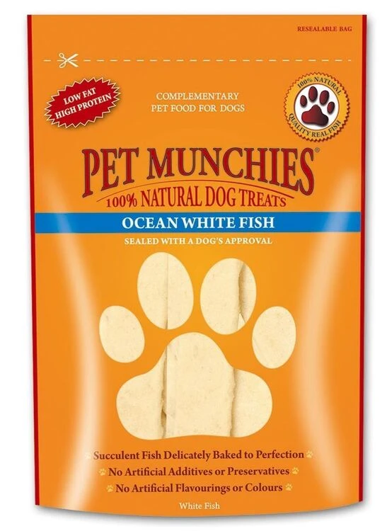 Pet Munchies Natural Ocean White Fish Dog Treats - 100g 3 Pet Munchies Natural Ocean White Fish Dog Treats - 100g