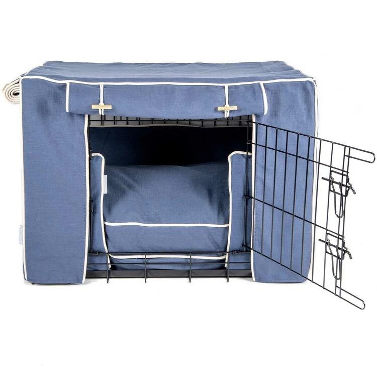 Lords & Labradors Dog Crate Set In Savanna Indigo 3 Lords & Labradors Dog Crate Set In Savanna Indigo