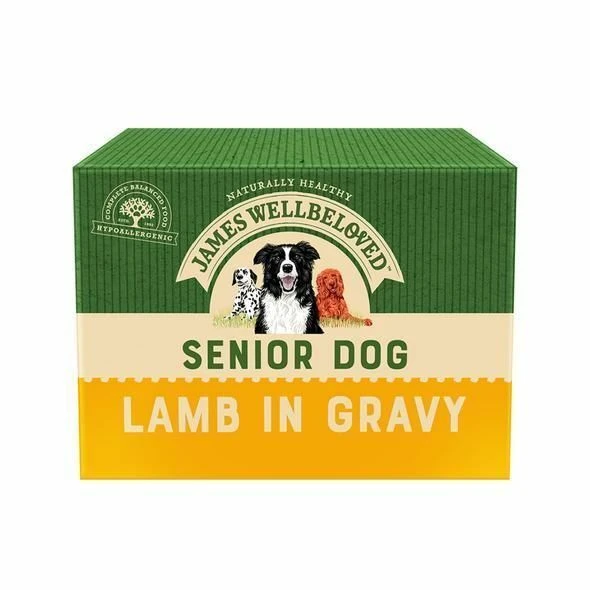 10 X James Wellbeloved Senior Dog Food Pouches - Lamb 150g 3 10 X James Wellbeloved Senior Dog Food Pouches - Lamb 150g