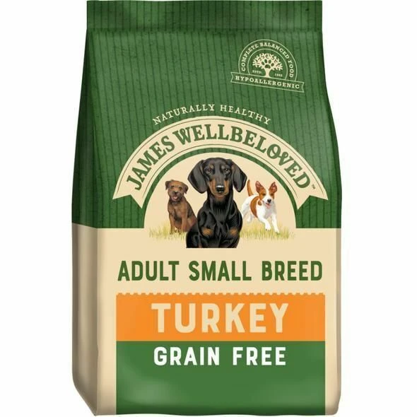 James Wellbeloved Adult Dog Small Breed Grain Free - Turkey & Veg 3 James Wellbeloved Adult Dog Small Breed Grain Free - Turkey & Veg