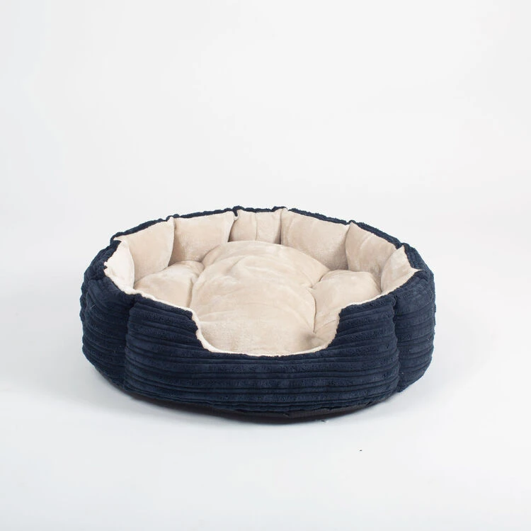 Lords & Labradors Essentials Round Dog Bed Navy 4 Lords & Labradors Essentials Round Dog Bed Navy - Image 2