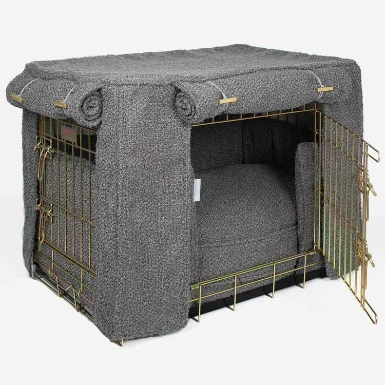Lords & Labradors Dog Crate Set In Granite Boucle 4 Lords & Labradors Dog Crate Set In Granite Boucle - Image 2