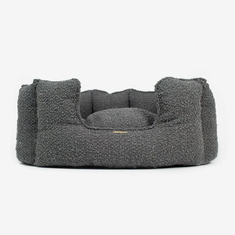 Lords & Labradors High Sided Boucle Dog Bed Granite 3 Lords & Labradors High Sided Boucle Dog Bed Granite