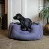 Lords & Labradors High Sided Tweed Dog Bed Oxford Blue Herringbone 1 Lords & Labradors High Sided Tweed Dog Bed Oxford Blue Herringbone -Danish Design || Scruffs || Great&Small Sales lords and labradors oxford herringbone tweed high wall bed lifestyle 3