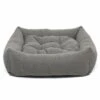 Lords & Labradors Luxury Tweed Dog Box Bed Pewter Herringbone 1 Lords & Labradors Luxury Tweed Dog Box Bed Pewter Herringbone -Danish Design || Scruffs || Great&Small Sales lords and labradors pewter herringbone tweed box bed 2