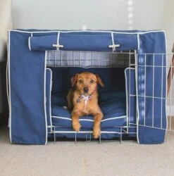 Lords & Labradors Dog Crate Set In Savanna Indigo 8 Lords & Labradors Dog Crate Set In Savanna Indigo -Danish Design || Scruffs || Great&Small Sales lords and labradors savanna indigo crate set with norjack dog breed 28129