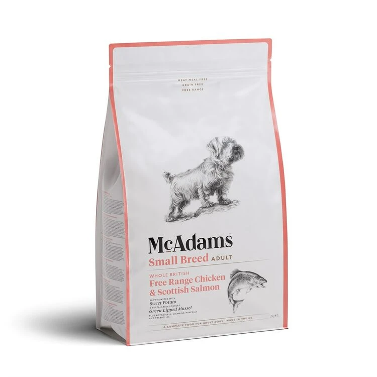 McAdams Free Range Chicken & Salmon Small Breed Dry Dog Food 3 McAdams Free Range Chicken & Salmon Small Breed Dry Dog Food