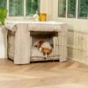 Lords & Labradors Dog Crate Set In Mink Boucle 2 Lords & Labradors Dog Crate Set In Mink Boucle -Danish Design || Scruffs || Great&Small Sales mink crate set gold 8fe3bd87 d375 4b3d bbe7 27ae968a2a8f