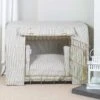 Lords & Labradors Dog Crate Set In Regency Stripe 2 Lords & Labradors Dog Crate Set In Regency Stripe -Danish Design || Scruffs || Great&Small Sales regency stripe gold crate set