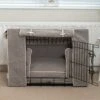 Lords & Labradors Dog Crate Set In Savanna Stone 1 Lords & Labradors Dog Crate Set In Savanna Stone -Danish Design || Scruffs || Great&Small Sales savanna stone black crate set