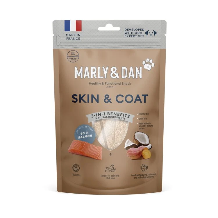 Marly & Dan Jerky Dog Chews Skin & Coat 3 Marly & Dan Jerky Dog Chews Skin & Coat