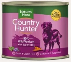 Country Hunter Wild Venison Wet Dog Food Can