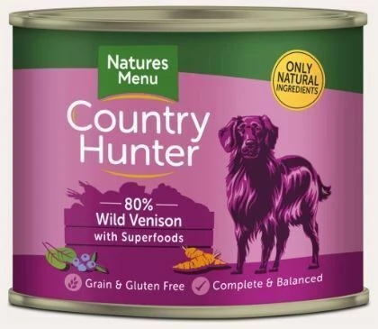 Country Hunter Wild Venison Wet Dog Food Can 3 Country Hunter Wild Venison Wet Dog Food Can
