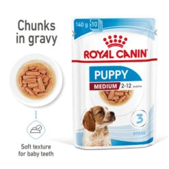 ROYAL CANIN® Medium Puppy In Gravy Wet Food 16 ROYAL CANIN® Medium Puppy In Gravy Wet Food -Danish Design || Scruffs || Great&Small Sales xxub3dehta6ithbnyi24